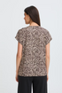 Fransa FRSEEN Printed Short Sleeve T-Shirt 20610634 AB - Aura Bloom Hot Fudge / Brown