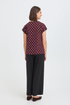 Fransa Womens Seen T-Shirt 20610634 - Port Royale Pink Dotty / Red
