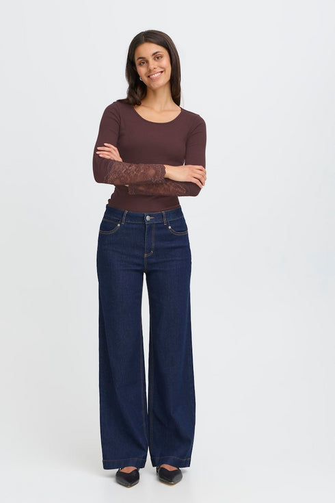 Fransa Hizamond Women's Long Sleeve Top 20613313