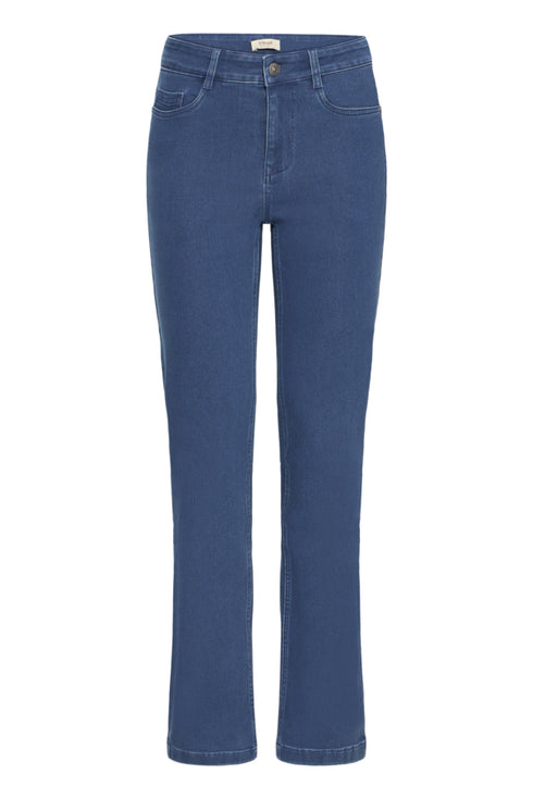 Fransa FRLUXE Mid-Rise Straight Leg Jeans – Mid Blue 30 – 20613554