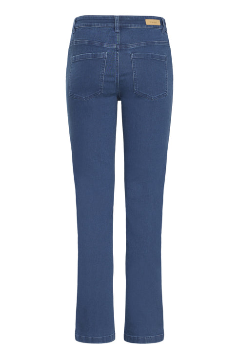 Fransa FRLUXE Mid-Rise Straight Leg Jeans – Mid Blue 30 – 20613554