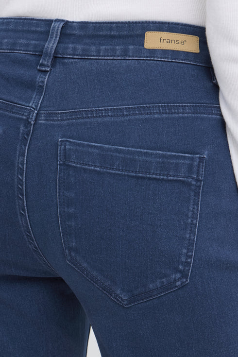 Fransa FRLUXE Mid-Rise Straight Leg Jeans – Mid Blue 30 – 20613554