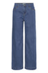 Fransa FRCHICAGO Hanna Mid Blue High Waist Wide Leg Jeans 20614692