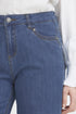 Fransa FRCHICAGO Hanna Mid Blue High Waist Wide Leg Jeans 20614692