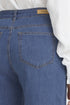 Fransa FRCHICAGO Hanna Mid Blue High Waist Wide Leg Jeans 20614692