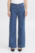 Fransa FRCHICAGO Hanna Mid Blue High Waist Wide Leg Jeans 20614692