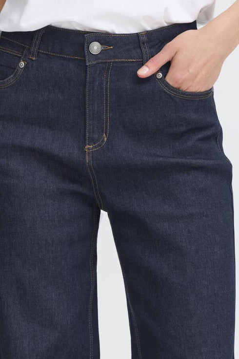 Fransa FRCHICAGO Women's Wide Leg High Waist Jeans 20614692