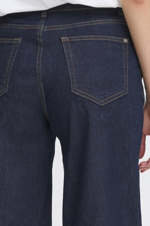 Fransa FRCHICAGO Women's Wide Leg High Waist Jeans 20614692