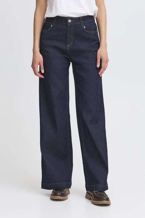 Fransa FRCHICAGO Women's Wide Leg High Waist Jeans 20614692