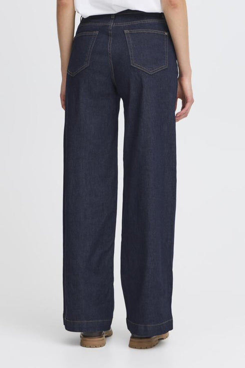 Fransa FRCHICAGO Women's Wide Leg High Waist Jeans 20614692