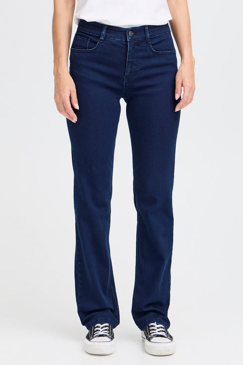 Fransa FRLUXE Women's Straight Leg Mid Waist Jeans 30" Length 20614767