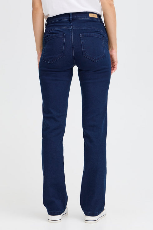 Fransa FRLUXE Women's Straight Leg Mid Waist Jeans 30" Length 20614767