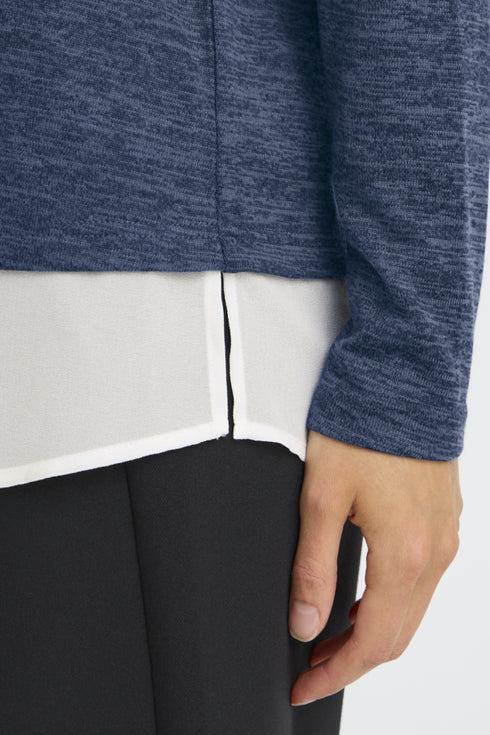 Fransa FREMMIE 2-in-1 Layered Look Pullover – Nightsky Multi – 20615367