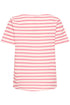 Fransa Womens Lotus Stripe/Pink FRJOSIE Striped T-Shirt 20615550
