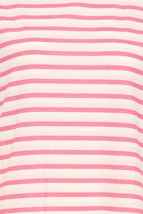 Fransa Womens Lotus Stripe/Pink FRJOSIE Striped T-Shirt 20615550