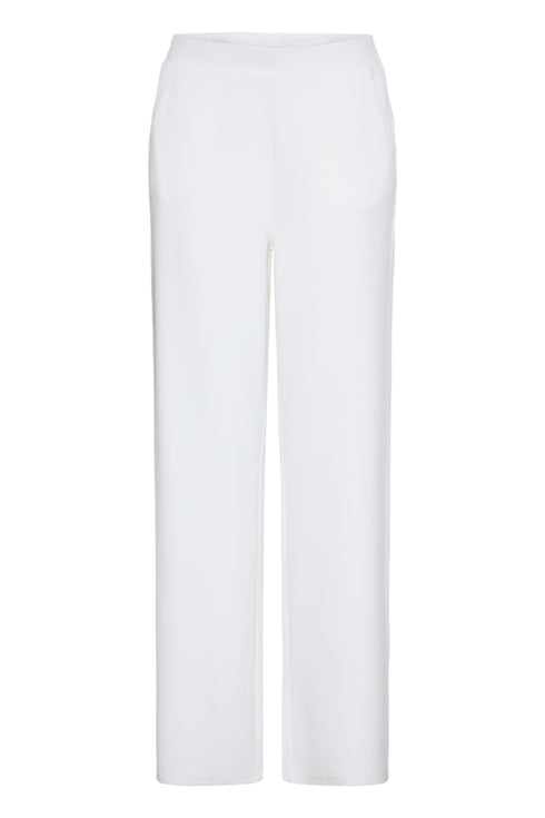 Fransa FRAURORA Soft-Touch Wide Leg Casual Trousers – Whisper White – 20615556