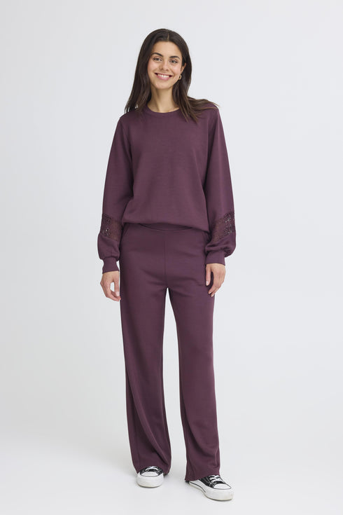 Fransa FRAURORA Women's Relaxed Wide-Leg Trousers 20615556