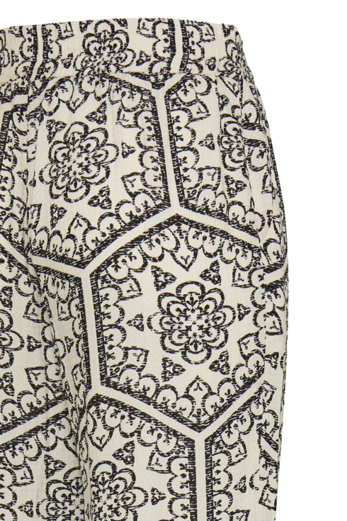 Fransa Womens FROLINE PA 1 Printed Viscose Relaxed Fit Trousers 20614399