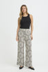 Fransa Womens FROLINE PA 1 Printed Viscose Relaxed Fit Trousers 20614399