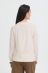 Fransa Womens Clea Long Sleeve T-Shirt 20618125 - Oatmeal Melange