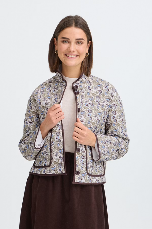 Fransa Womens Claudine Casual Jacket 20617085ENT - Entangles Fir Green