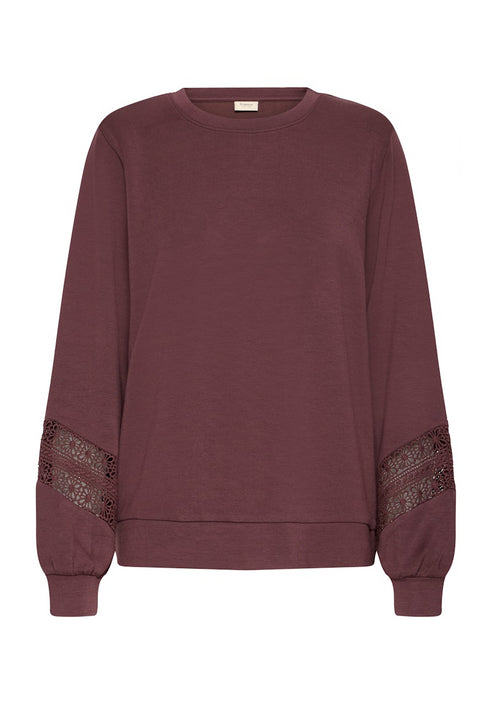 Fransa FRAURORA Lace Cuff Sweatshirt 20617210