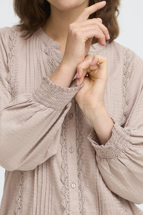 Fransa FRHIDA Women's Lace Trim Shirt 20617377