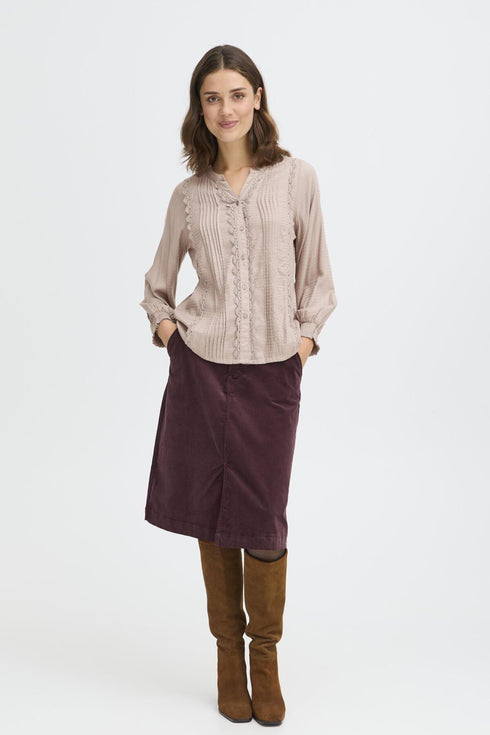 Fransa FRHIDA Women's Lace Trim Shirt 20617377