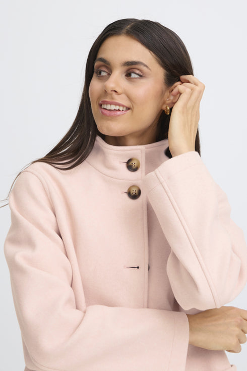 Fransa Willa Light Pink Coat – 20616385