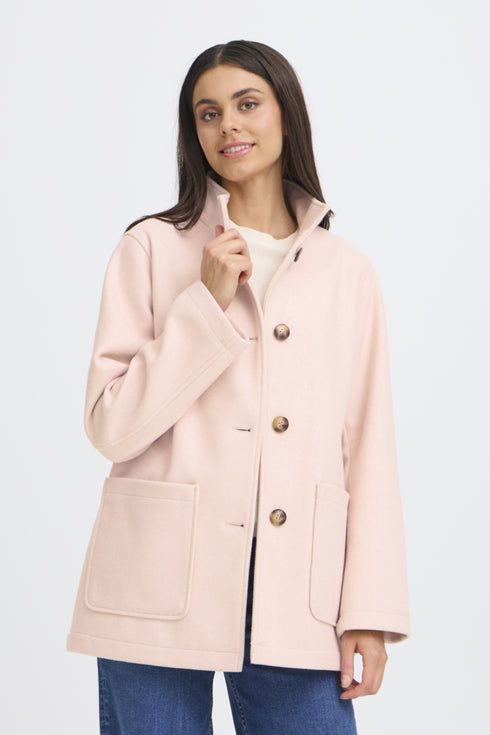 Fransa Willa Light Pink Coat – 20616385