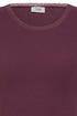 Fransa Womens Hizamond Lettuce Trim Long Sleeve Tee 20617415PORT - Port Royale / Red