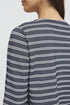 Fransa FRJOSIE 3/4 Sleeve Striped Jersey Top – Navy Stripe – 20617442