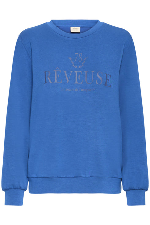 Fransa FRAURORA Soft-Touch Crew Neck Sweatshirt – True Blue Tex – 20617444