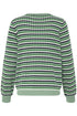 Fransa FRCAIA Geometric Knit Pullover – Bosphorus Green & Navy Stripe – 20617448