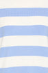 Fransa FRMARY Soft-Touch Mid-Sleeve Knit Top – Della Robbia Blue Stripe – 20617452