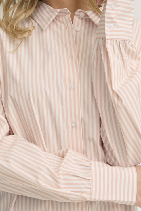Fransa FRZASHIRT Rose Smoke & White Striped Blouse – 20617471