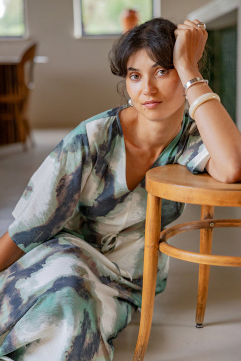 Fransa Womens Boho Smoke FRAYLA Drawstring Waist Maxi Dress 20617498