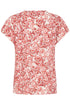 Fransa Womens S. Floral Hibiscus Red FRMERLE Printed Viscose Blouse 20617549