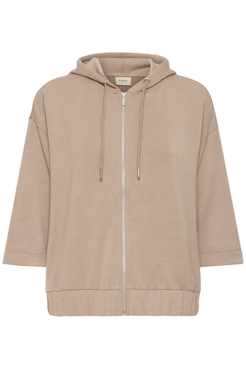 Fransa Womens Mountain Trail Brown FRAURORA Zip Hoodie 20617574