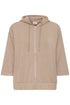 Fransa Womens Mountain Trail Brown FRAURORA Zip Hoodie 20617574
