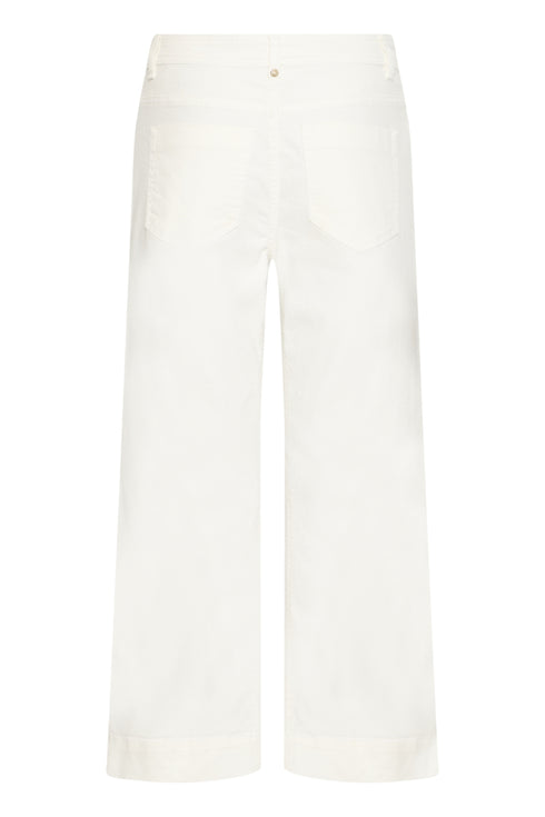 Fransa Womens FRCHICAGO High Waist Stretch Denim 7/8 Wide Leg Jeans 20617611