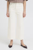 Fransa Womens FRCHICAGO High Waist Stretch Denim 7/8 Wide Leg Jeans 20617611