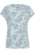 Fransa Womens S. Floral Hydrangea Blue FRSEEN Printed T-Shirt 20617629