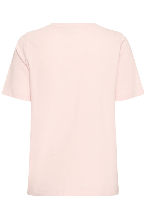 Fransa Womens Lotus Pink FRFELICIA Botanical Print Cotton T-Shirt 20617656