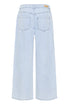 Fransa Womens Light Blue Denim FRLISE Wide Leg 7/8 Jeans 20617661