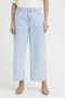 Fransa Womens Light Blue Denim FRLISE Wide Leg 7/8 Jeans 20617661