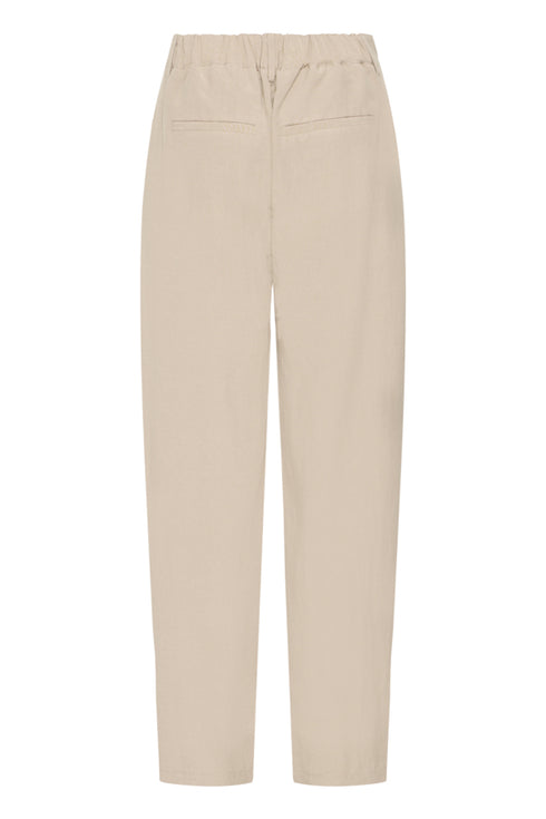 Fransa Womens Savannah Tan FRADAH Pleated Barrel Leg Trousers 20617681