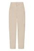 Fransa Womens Savannah Tan FRADAH Pleated Barrel Leg Trousers 20617681