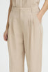 Fransa Womens Savannah Tan FRADAH Pleated Barrel Leg Trousers 20617681