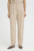 Fransa Womens Savannah Tan FRADAH Pleated Barrel Leg Trousers 20617681